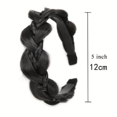 Synthetic Fishbone Braid Headband Twist Braid Hair Hoop Hair Accessories