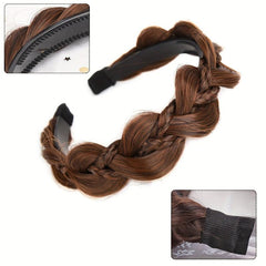 Synthetic Fishbone Braid Headband Twist Braid Hair Hoop Hair Accessories