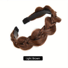 Synthetic Fishbone Braid Headband Twist Braid Hair Hoop Hair Accessories
