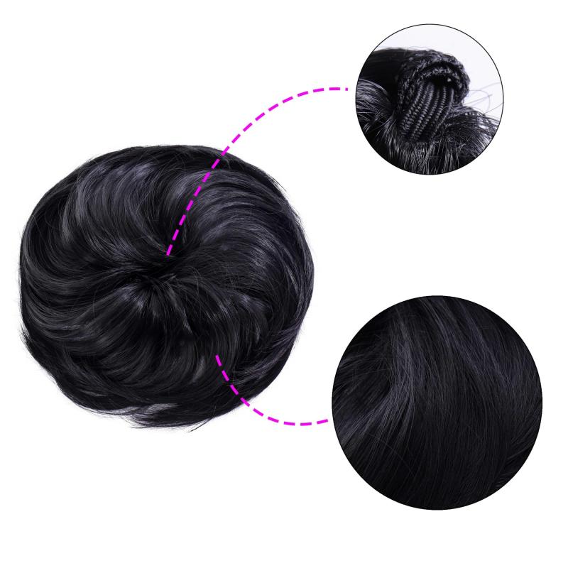 Synthetic Messy Bun Scrunchie Chignon Hairpiece
