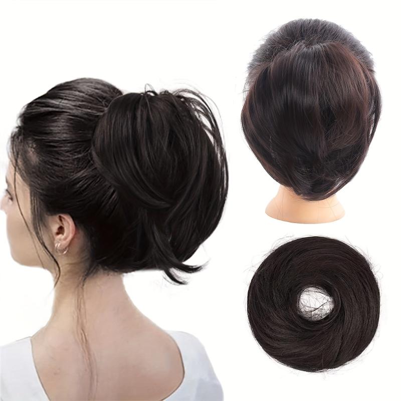 Synthetic Messy Bun Scrunchie Chignon Hairpiece