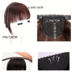 Synthetic Straight Bangs Hair Hoop With Rhinestones