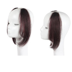 2pcs Side Bangs Hair Extensions Clip In Forehead Natural Seamless Hair Bangs