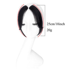 2pcs Side Bangs Hair Extensions Clip In Forehead Natural Seamless Hair Bangs