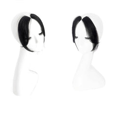 2pcs Side Bangs Hair Extensions Clip In Forehead Natural Seamless Hair Bangs