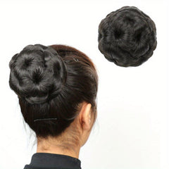 Synthetic Claw Clip Chignon Hair Extension Updo Bun Hair Bun Accessories