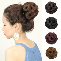 Synthetic Claw Clip Chignon Hair Extension Updo Bun Hair Bun Accessories