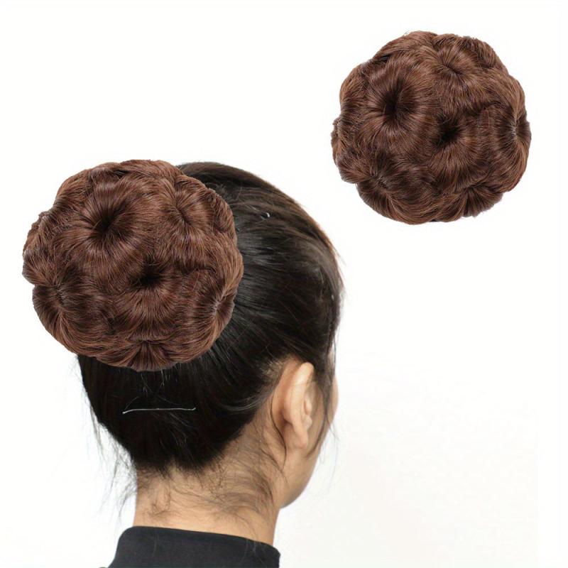 Synthetic Claw Clip Chignon Hair Extension Updo Bun Hair Bun Accessories