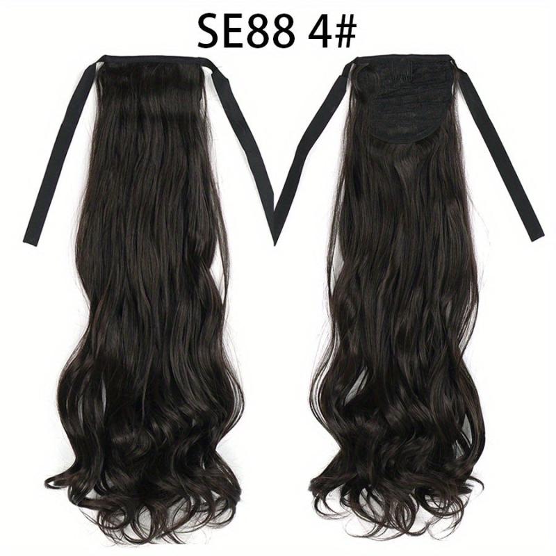 Long Curly String Ponytail Synthetic Clip In Hair Extensions