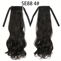 Long Curly String Ponytail Synthetic Clip In Hair Extensions