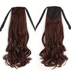 Long Curly String Ponytail Synthetic Clip In Hair Extensions