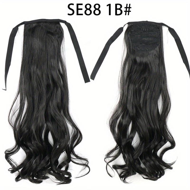 Long Curly String Ponytail Synthetic Clip In Hair Extensions