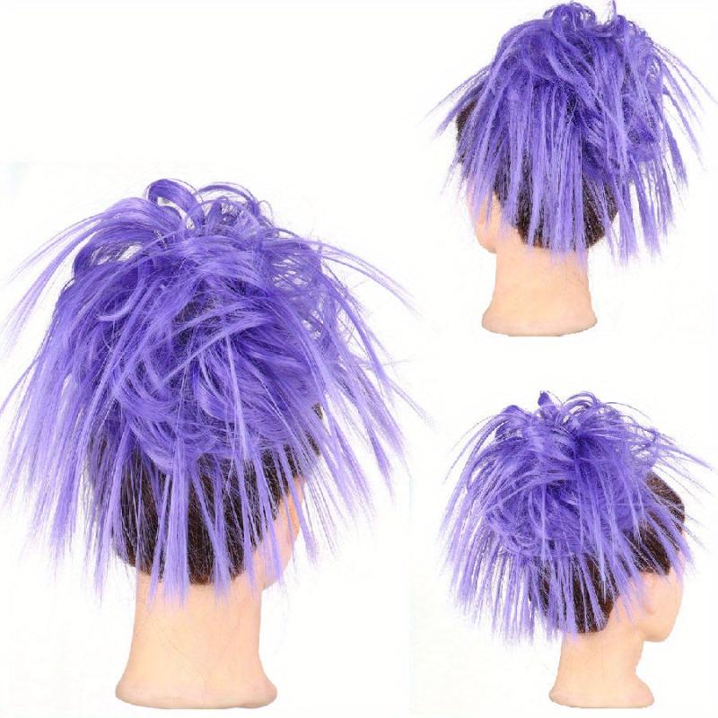 Fluffy Synthetic Hair Bun Extension Messy Updo Elastic Band