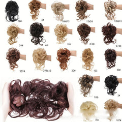 Messy Hair Bun Scrunchies Ponytail Extension