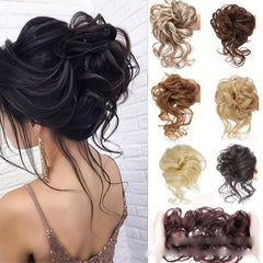 Messy Hair Bun Scrunchies Ponytail Extension