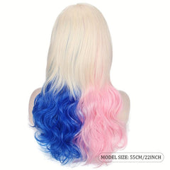 Gemini Long Curly Wig Synthetic Wig With Bangs Movie Cosplay Wig