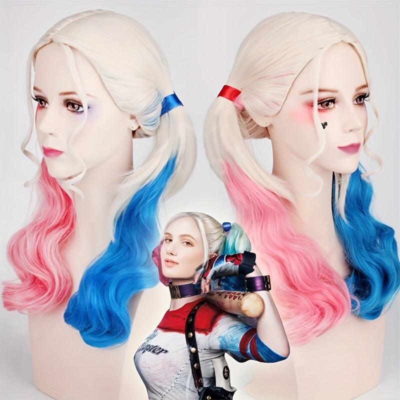 Gemini Long Curly Wig Synthetic Wig With Bangs Movie Cosplay Wig