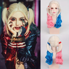 Gemini Long Curly Wig Synthetic Wig With Bangs Movie Cosplay Wig