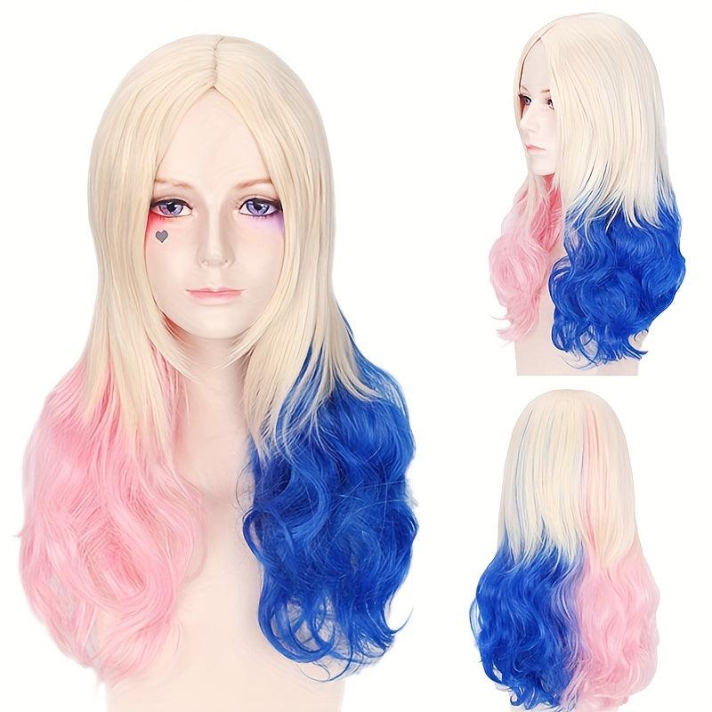 Gemini Long Curly Wig Synthetic Wig With Bangs Movie Cosplay Wig