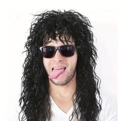 70s 80s Blonde Mullet Wig for Men - Synthetic Hair for Costume Parties