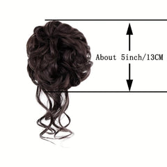 Messy Curly Wavy Hair Bun Tousled Updo Hair Extensions