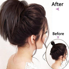 1PC Messy Straight Hair Bun Extensions for Women Hair