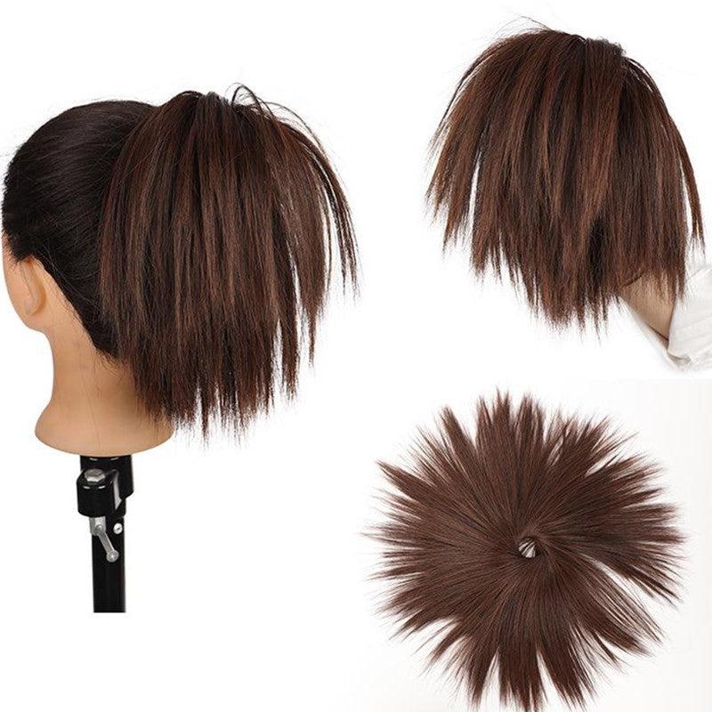 1PC Messy Straight Hair Bun Extensions for Women Hair