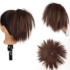 1PC Messy Straight Hair Bun Extensions for Women Hair