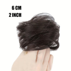 Messy Donut Hair Buns Updo Chignon With Elastic Hair Rope