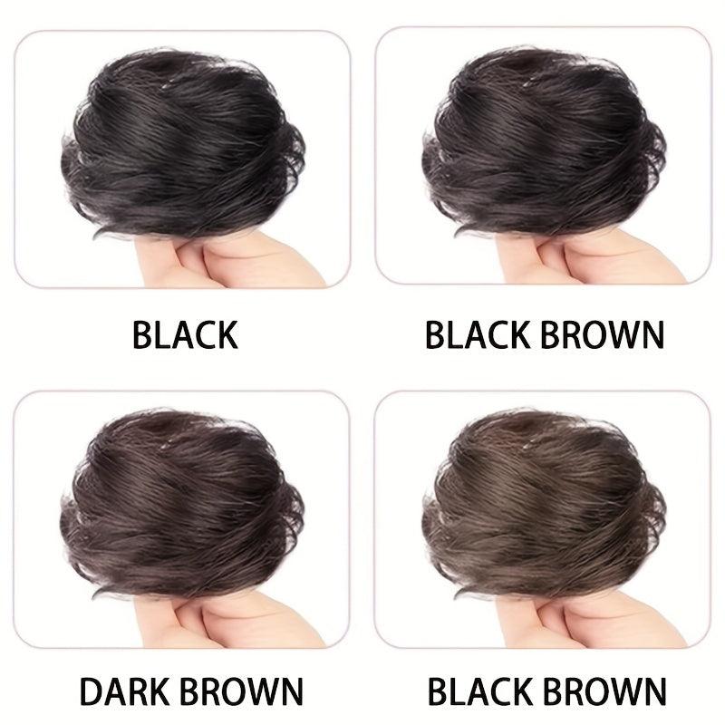 Messy Donut Hair Buns Updo Chignon With Elastic Hair Rope