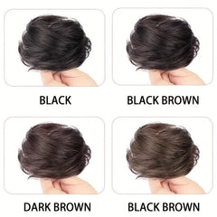 Messy Donut Hair Buns Updo Chignon With Elastic Hair Rope