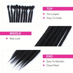 Thick Crochet Dread Braidings Synthetic Hair Extensions