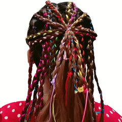 Colorful Hair Rope Band Assorted Hair Braiding Yarn Strings Box Braids