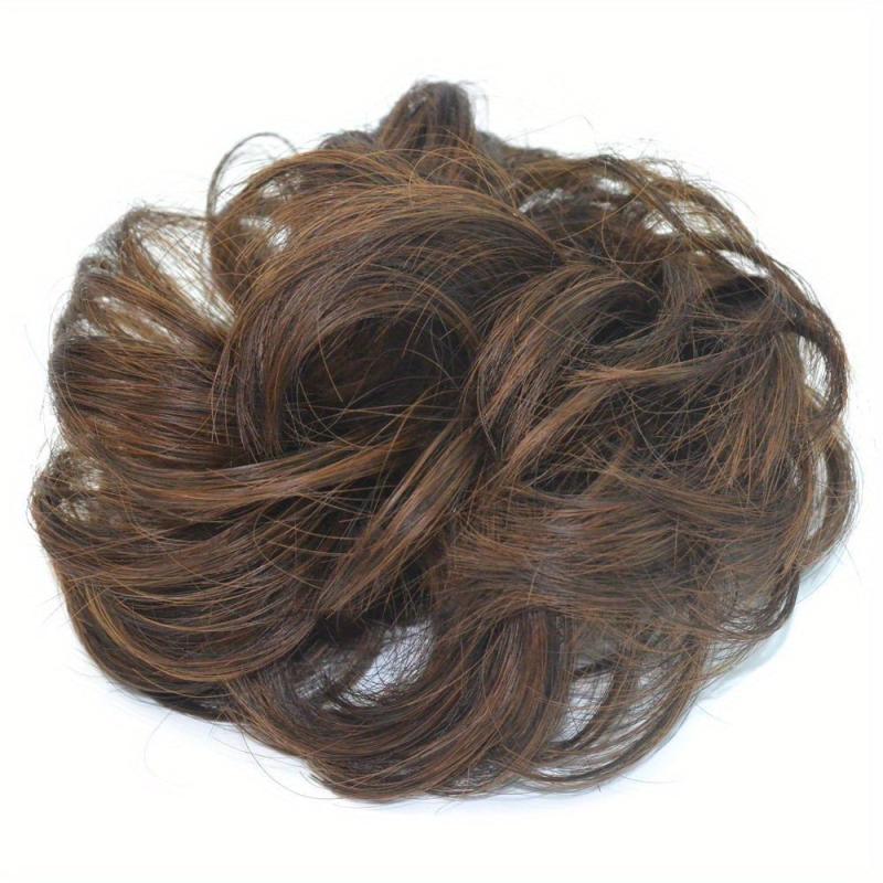 Wavy Curly Synthetic Hair Extensions for Messy Bun Updo