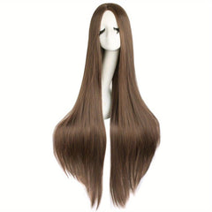 Long Straight Synthetic Wig Heat Resistant For Halloween Cosplay