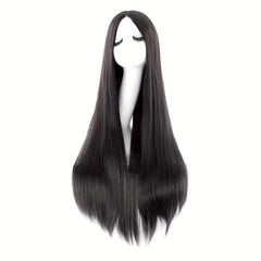 Long Straight Synthetic Wig Heat Resistant For Halloween Cosplay