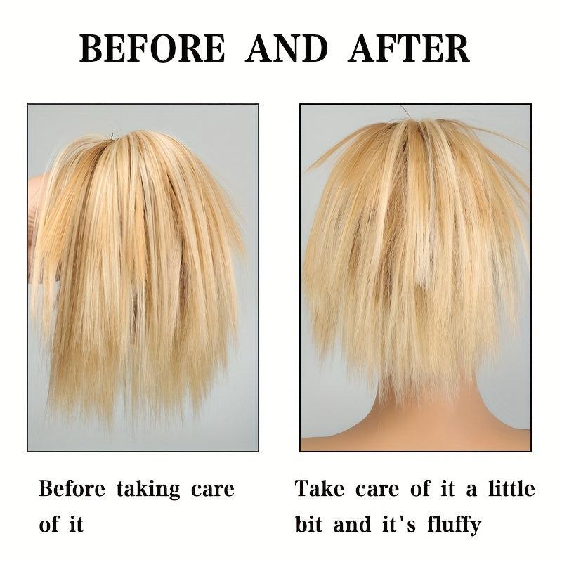 Messy Hair Buns Short Ponytail Synthetic Hair Extensions