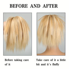 Messy Hair Buns Short Ponytail Synthetic Hair Extensions