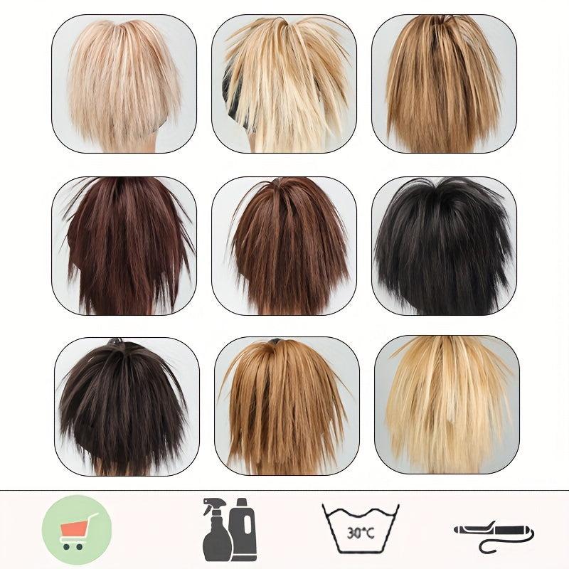 Messy Hair Buns Short Ponytail Synthetic Hair Extensions