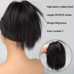 Messy Hair Buns Short Ponytail Synthetic Hair Extensions