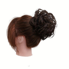 Messy Donut Hair Buns Updo Chignon With Rubber Band