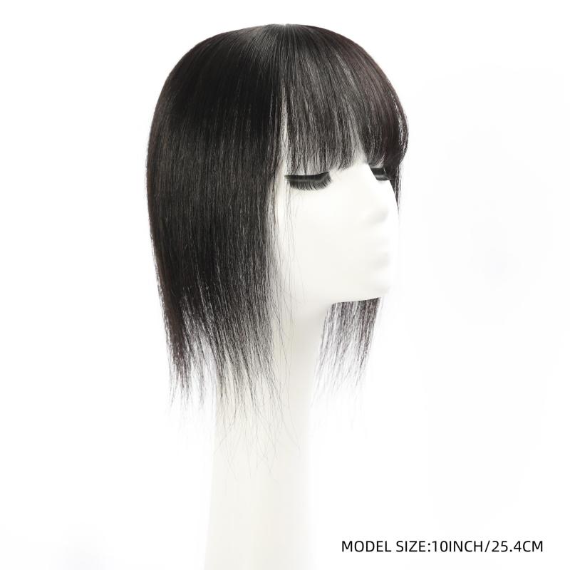 8-12 Inch Human Hair Silk Base Topper Lightweight Hair Pieces