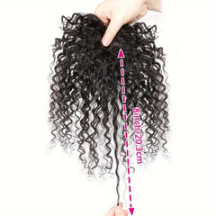 Curly Hair Topper Human Hair Clip In Extensions Natural Daily Use