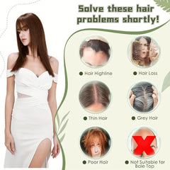 Curly Hair Topper Human Hair Clip In Extensions Natural Daily Use
