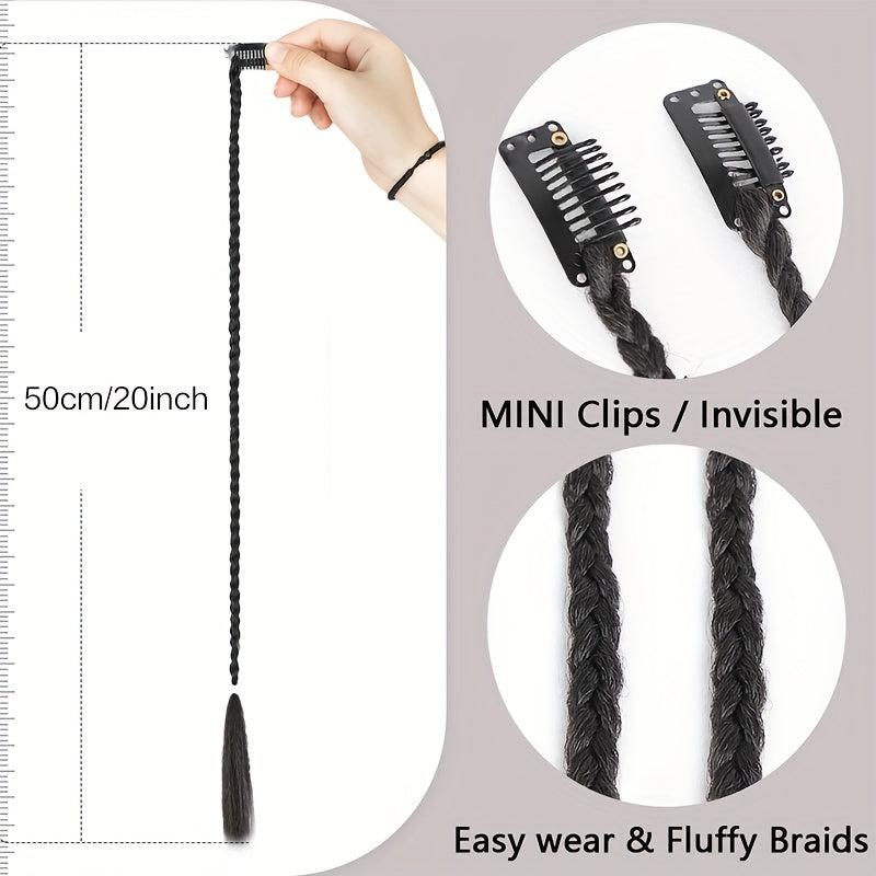 Boxing Braid Clip-In Hair Extensions for Daily Party Halloween Use