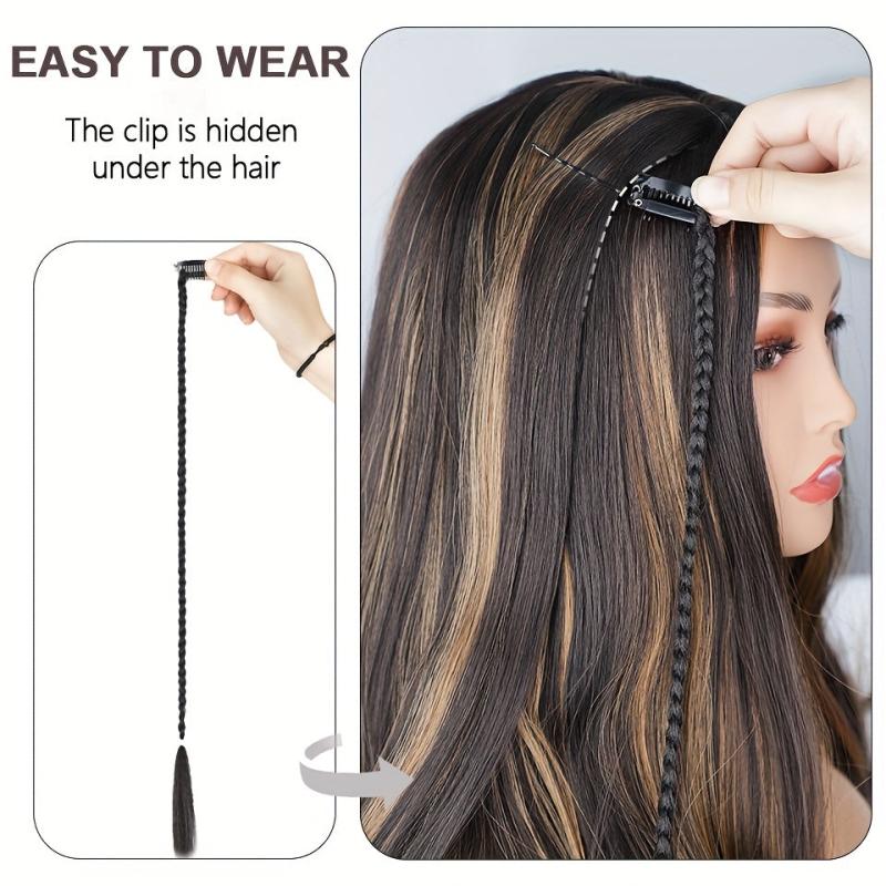 Boxing Braid Clip-In Hair Extensions for Daily Party Halloween Use