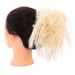 Tousled Updo Messy Hair Bun Scrunchie Fluffy Hair Extensions