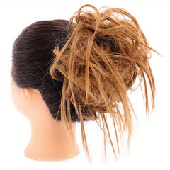 Tousled Updo Messy Hair Bun Scrunchie Fluffy Hair Extensions