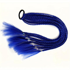 55 88 Cm Long Braids Ponytail Hair Extension Colored Gradient Hair Piece