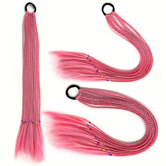 55 88 Cm Long Braids Ponytail Hair Extension Colored Gradient Hair Piece